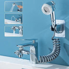 Extension with a valve and three fins