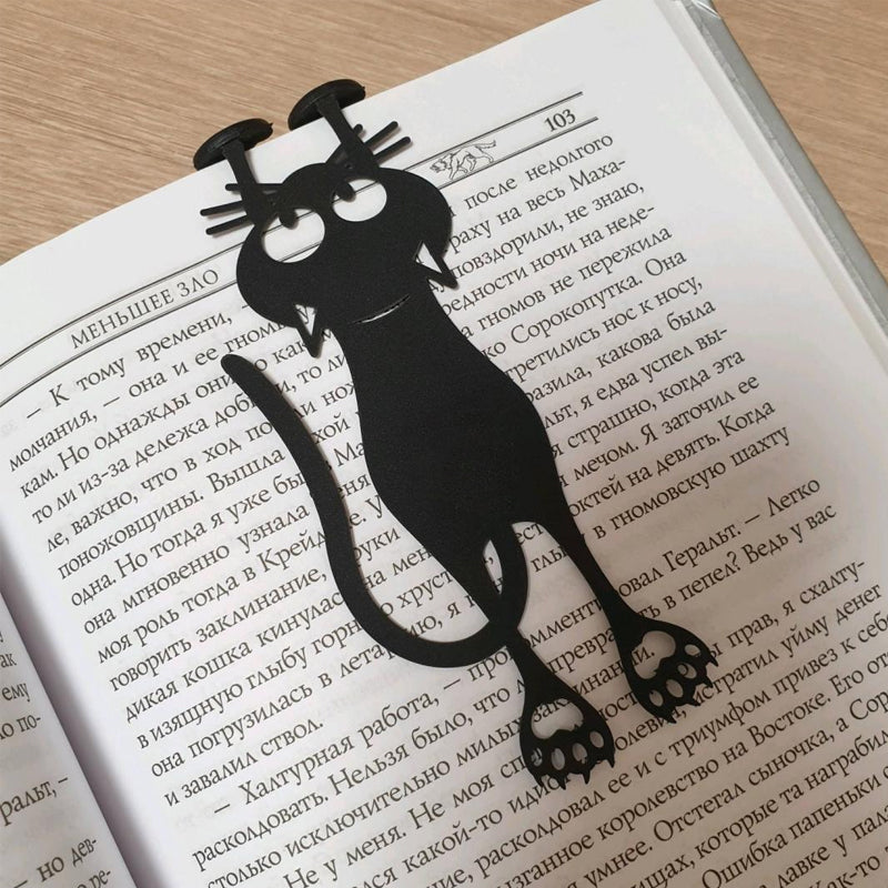 Neckline Black Cat Bookmark