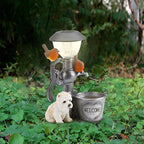 Cat and Dog LED Light Sculpture