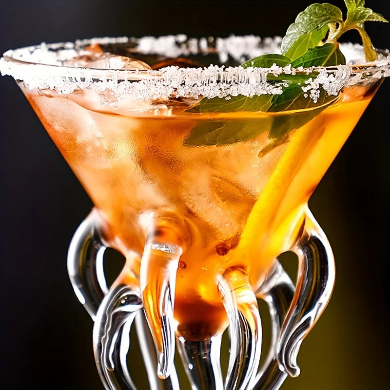 Unique, octopus-inspired cocktail glass