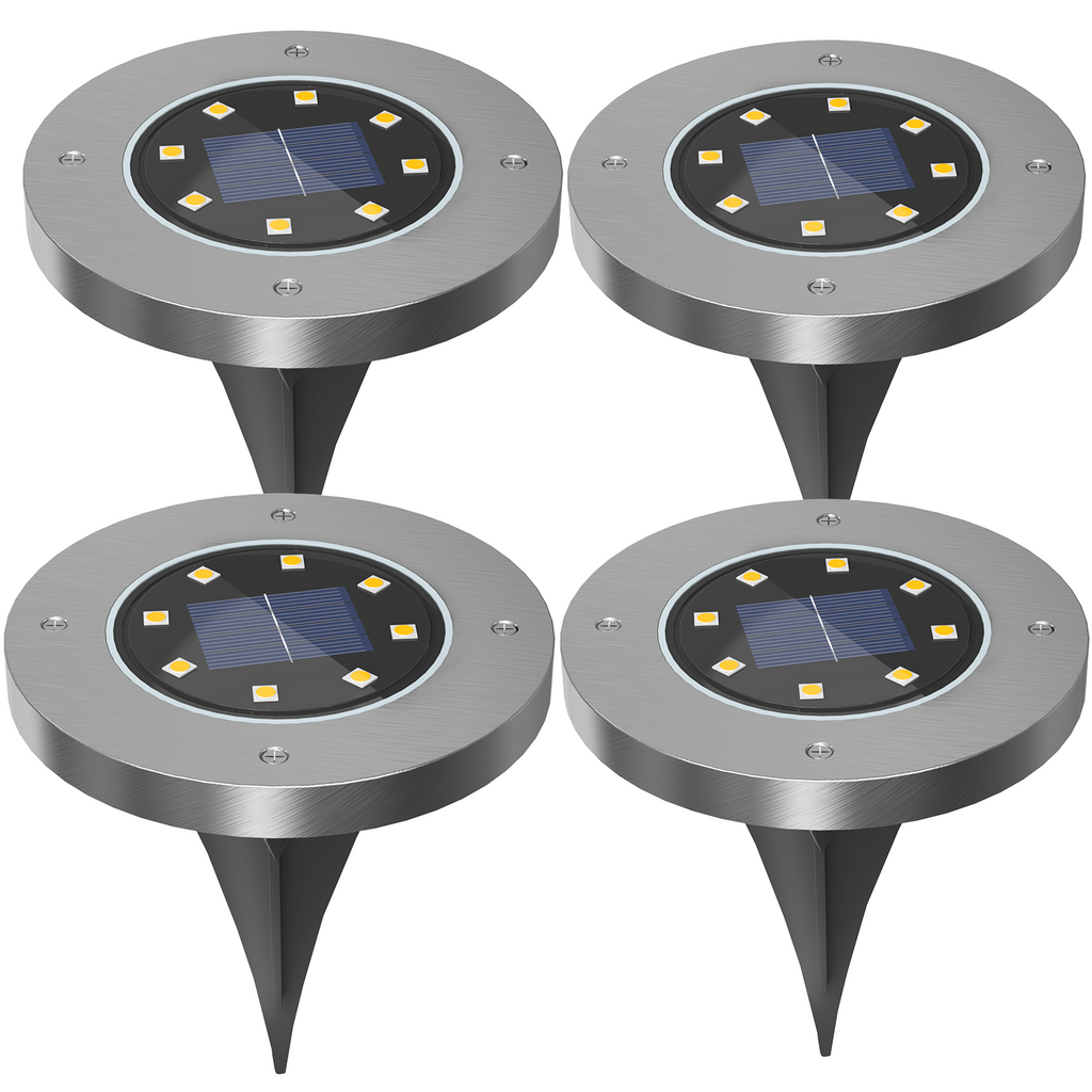 Weatherproof rechargeable solar lamps for outdoor use