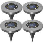 Weatherproof rechargeable solar lamps for outdoor use