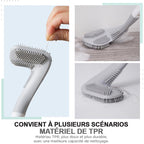 Long-handled Toilet Brush - Say goodbye to stains.