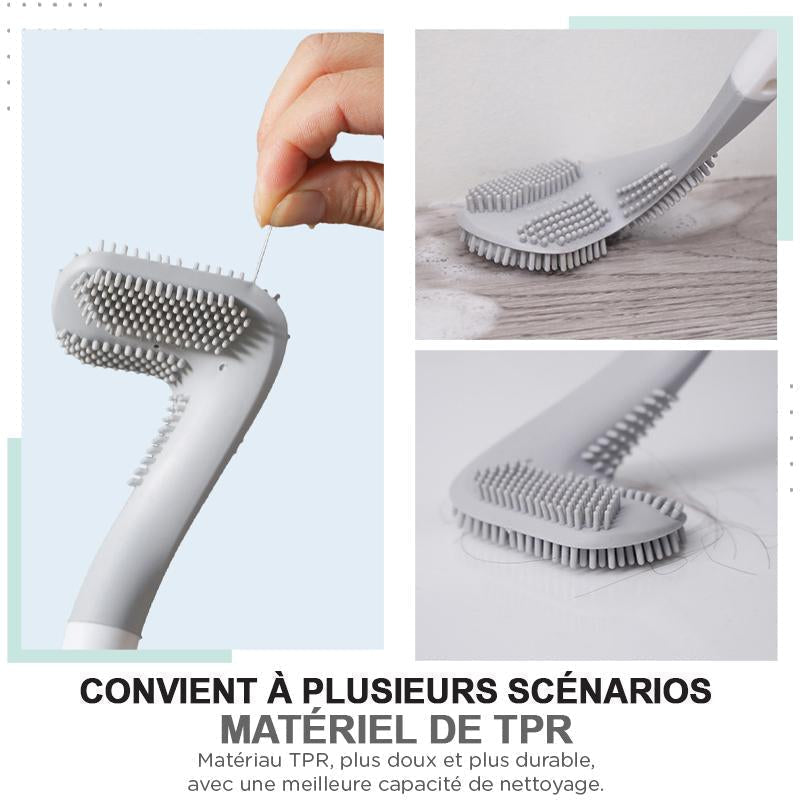 Long-handled Toilet Brush - Say goodbye to stains.