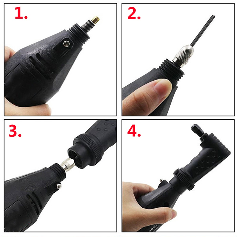Right angle converter connection for power tools