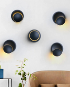 Modern Wall Lamp with Halo Light Circle Ambient Lighting