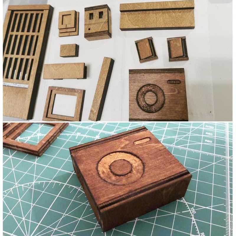 Assembly kit for DIY shelf decoration
