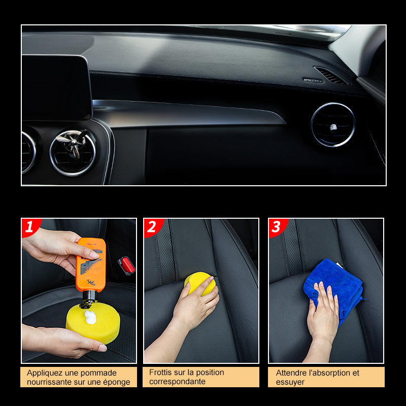 Products for the care of renovated coating pastes auto & leather