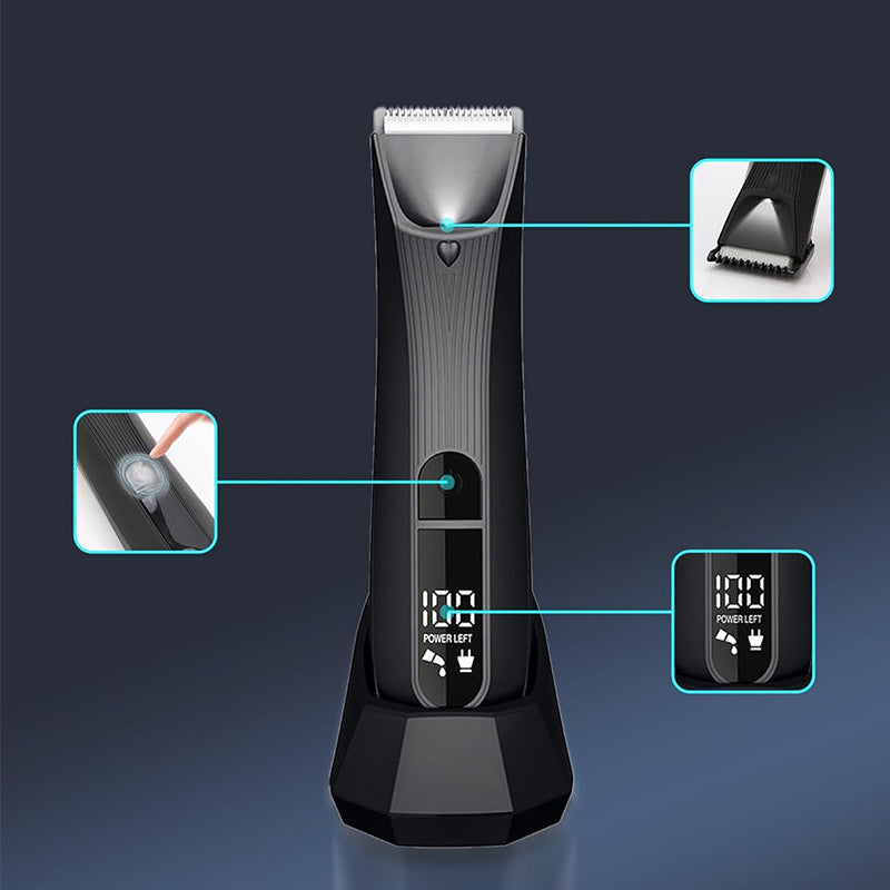 Full body washable hair clipper with light