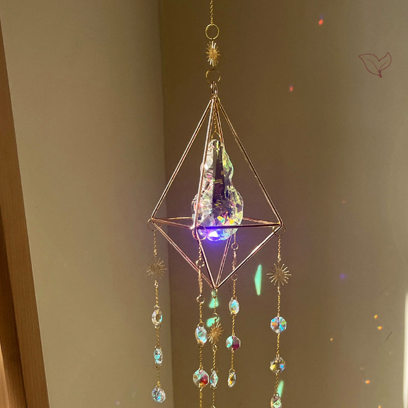 Geometric prism sun catcher