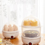 Electric Egg Cooker & Steamer – Compact Multifunction Device For Perfect Eggs And Steamed Food
