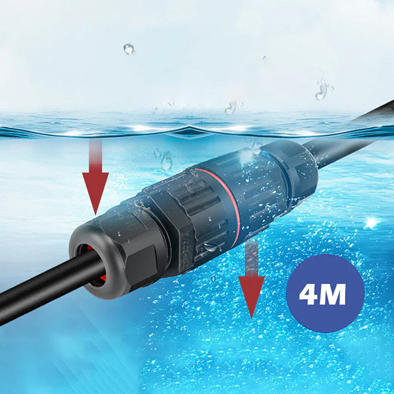 Outdoor waterproof electric cable connector