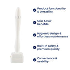 RevitaGlow | Microneedling Derma Stamp – Adjustable Depth – 140 Needles – Skin & Hair Rejuvenation