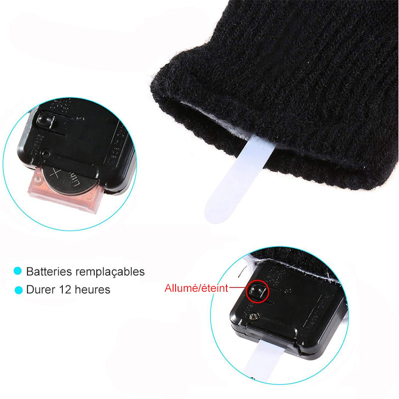 Leather Gloves Finger Lights 3 Colors 6 Modes