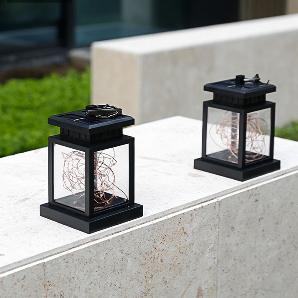 Solar LED Lantern with Fairy Lights – Decorative Garden Lamp for Outdoors and Terrace