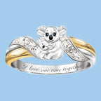 Creative Parent-Child Bear Ring