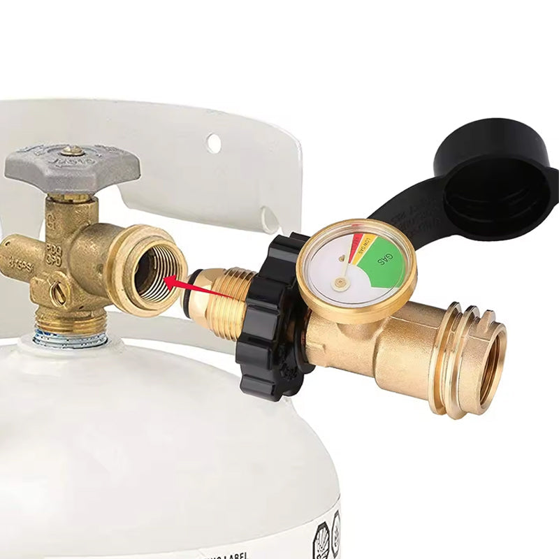 Highly Rated Propane Refill Elbow Adapter with Tank Indicator