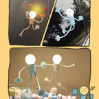 Creative Bendable Cartoon Night Light with Suction