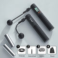 2-in-1 Weighted Smart Digital Jump Rope with Dual-rope Configuration, for Easy Full-body Workout