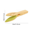 Plant leaf cleaning tongs made of wood for gentle leaf care