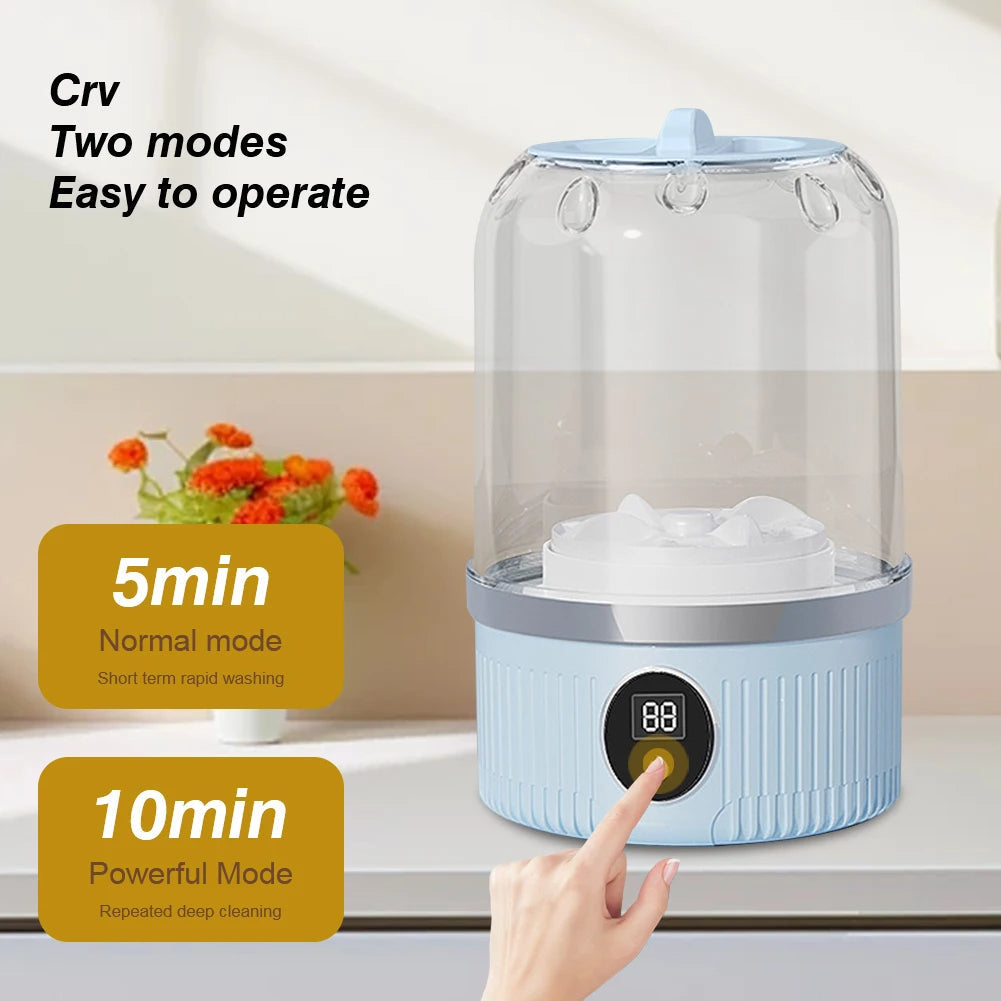 Rechargeable Mini Washing Machine for Travel and Home
