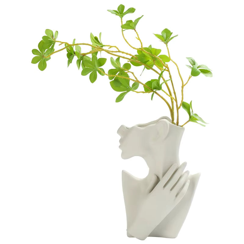 Face Shape Ceramic Design Vase