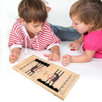 – Reversible Sling Puck Board Game Double-Sided for Family