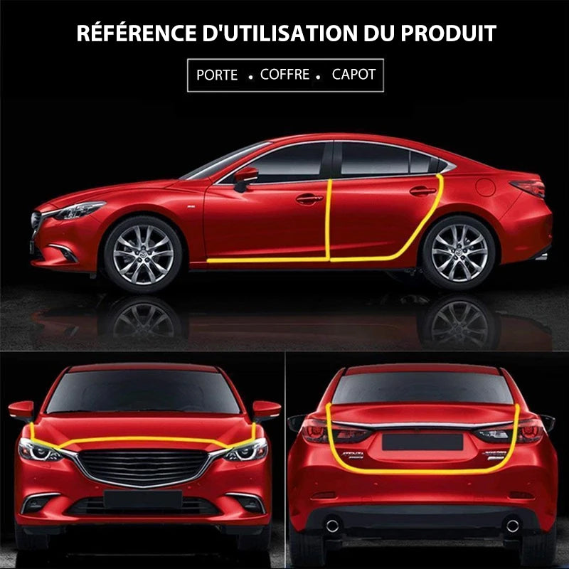 Protection strip for car door with U-shape, 5m