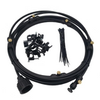 Irrigation system for the garden – Drip irrigation kit with adjustable spray head and accessories