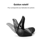 Ergonomic bicycle grips with shock absorption and horns (1 pair)