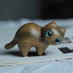 Sandalwood handmade wooden cat