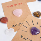 24-pack Valentine's Day cards with heart-shaped crystals