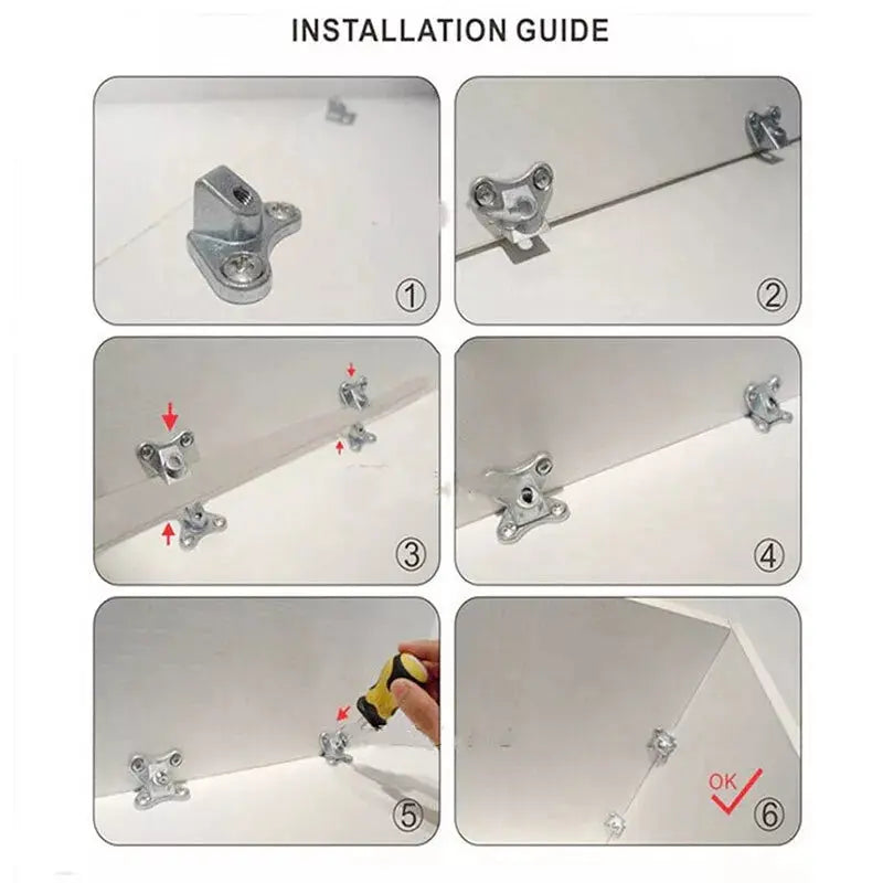 5+5 | Removable Zinc Alloy Corner Connector – Stable & Rustproof