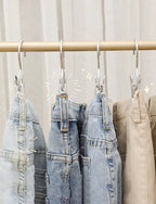 5+5 | Stainless Steel Space-Saving Clothespins with Swivel Hook