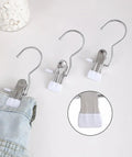 5+5 | Stainless Steel Space-Saving Clothespins with Swivel Hook