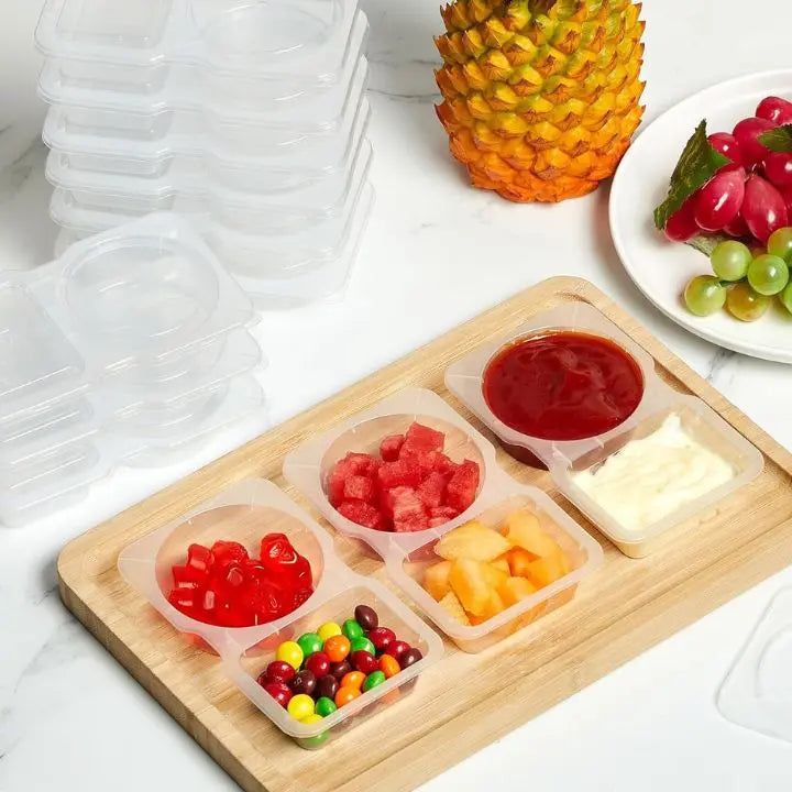 5+5 | Leak-proof double container for sauces & snacks