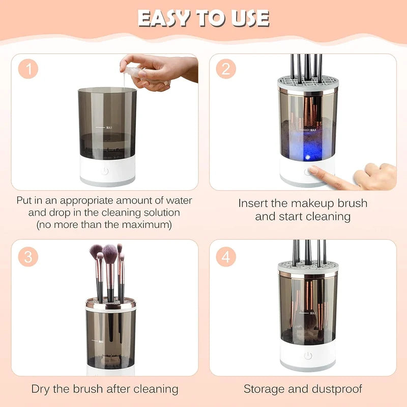 Ultimate electric makeup brush cleaner