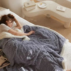 Thick Lambswool Winter Fleece Blanket - LuxyCozy