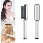 Hair straightening brush