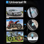 Universal fluorescent tire valve caps (4 PCS/Set)