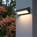 Modern Black Outdoor LED Wall Light – Weatherproof Warm Lighting for Garden, Patio & Entryways