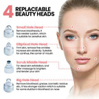 LuxeGlow Elite Blackhead Remover | Rechargeable 4-in-1 solution for a clear, radiant skin