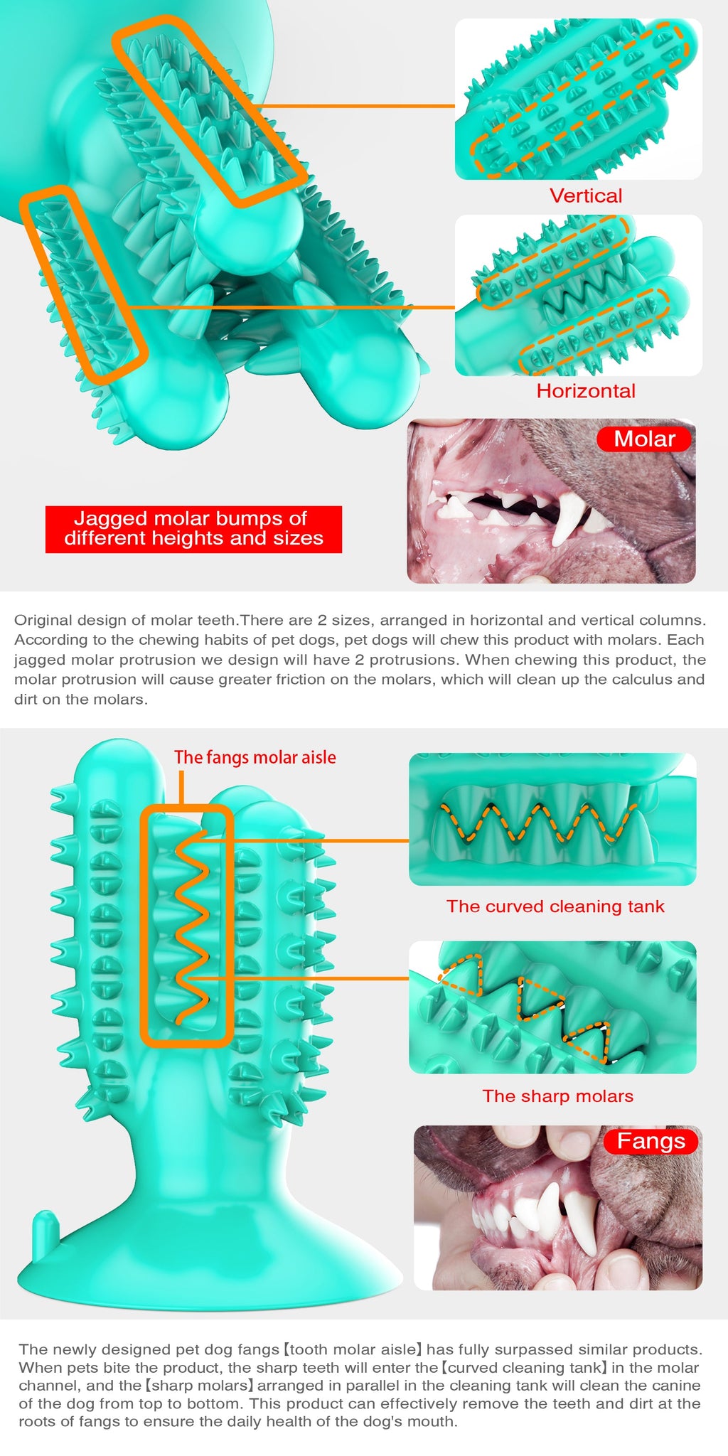 Cactus‑Shaped Dog Toothbrush / For Dogs