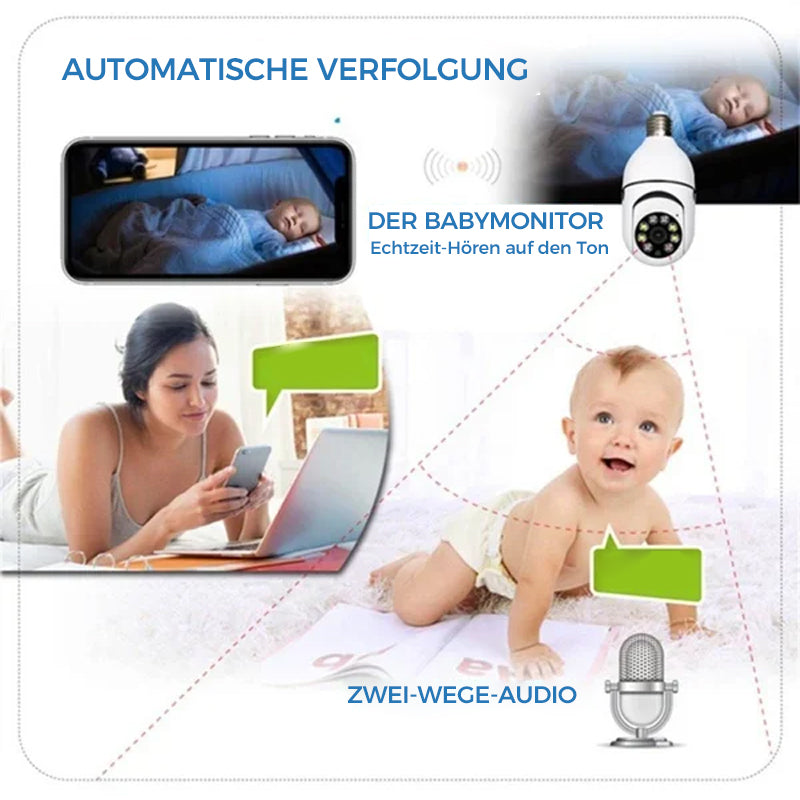 Wireless WiFi Surveillance Camera with Bulb