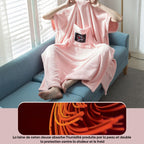 Terry bathrobe made of soft cotton fabric Girly