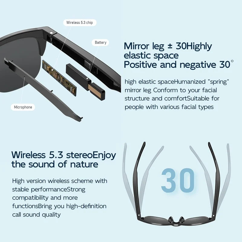 Smart Wireless Bluetooth Sunglasses