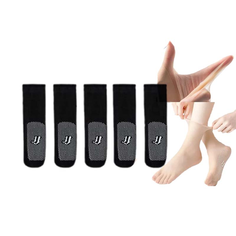 Spring Summer Invisible Non-Slip Crystal Silk Socks