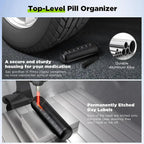 MediSafe Weekbox – Waterproof Aluminum Pill Organizer with 7 Compartments