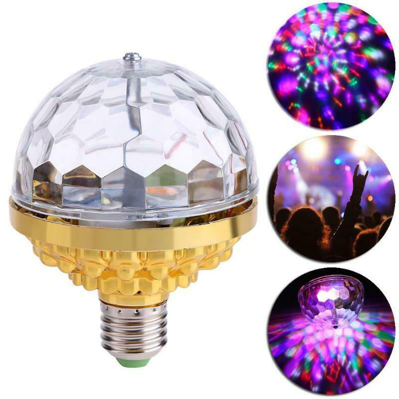 LED Disco Ball Colorful Rotating Lightbulb