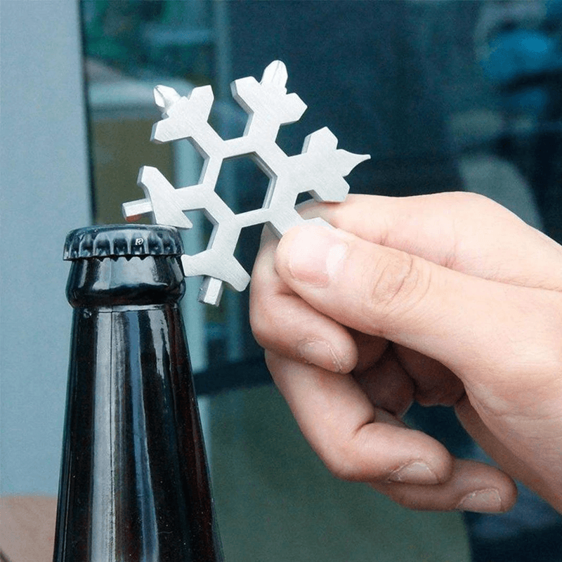 Snowflake - MultiTool 18-in-1 Stainless Steel Portable for Outdoor Adventures
